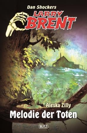 Cover zu "Larry Brent: Melodie der Toten", zeigt Farmhaus und Baum